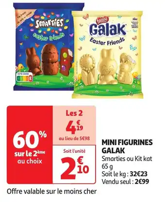 Auchan MINI FIGURINES GALAK 65g aanbieding