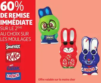 Auchan Smarties, KitKat, Galak et CRUNCH aanbieding