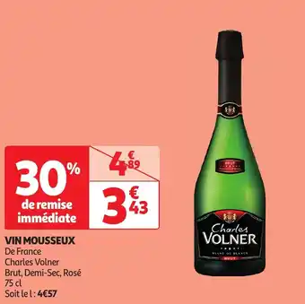 Auchan VIN MOUSSEUX 75 cl aanbieding