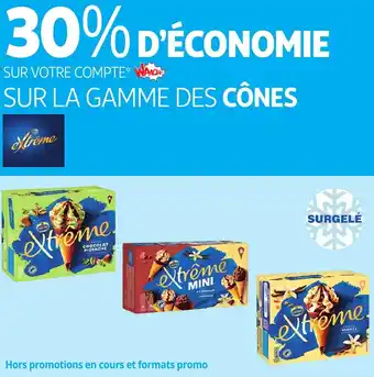 Auchan SUR LA GAMME DES CÔNES aanbieding