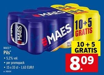 Lidl Pils aanbieding