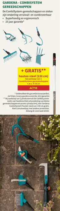 Horta GARDENA COMBISYSTEM GEREEDSCHAPPEN aanbieding