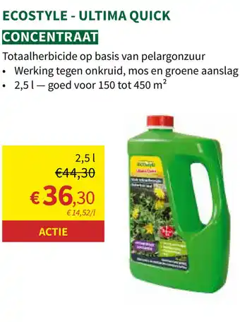 Horta ECOSTYLE ULTIMA QUICK 2.5L aanbieding