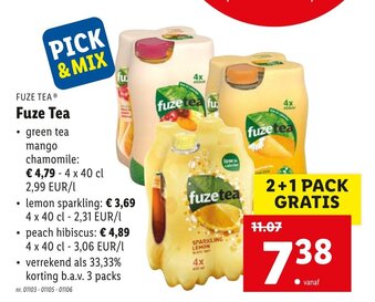 Lidl Fuze Tea aanbieding