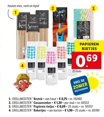 Lidl Grillmeister Bestek aanbieding
