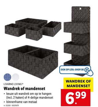 Lidl Wandrek of mandenset aanbieding