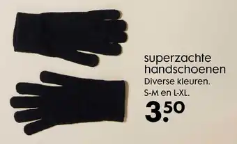 HEMA Superzachte Handschoenen S-M En L-XL aanbieding