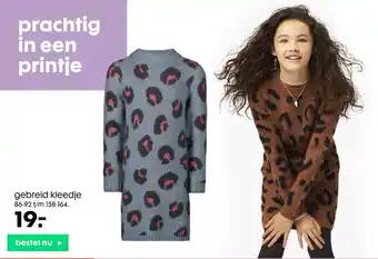 HEMA Gebreid Kleedje 86-92 t/m 158-164 aanbieding