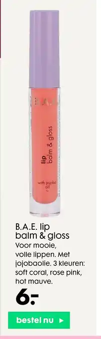 HEMA B.A.E. Lip Balm & Gloss aanbieding