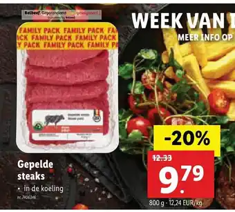 Gepelde Steaks 800g