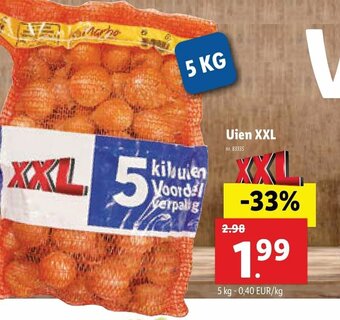 Lidl Uien XXL 5kg aanbieding