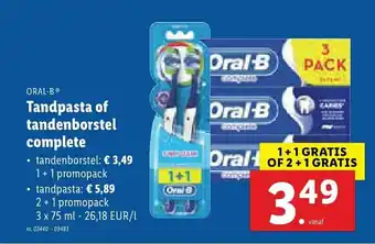 Tandpasta of Tandenborstel Complete 3 pack