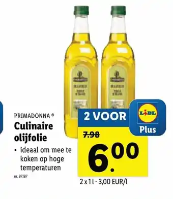 Lidl Culinaire Olijfolie 2 voor aanbieding