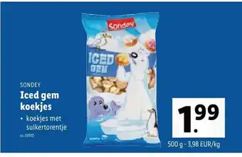 Lidl Iced Gem Koekjes 500g aanbieding