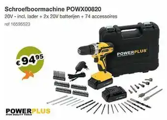 Europoint Powerplus schroefboormachine powx00820 aanbieding