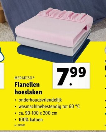 Lidl Flanellen Hoeslaken aanbieding
