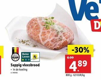 Lidl Sappig Vleesbrood aanbieding