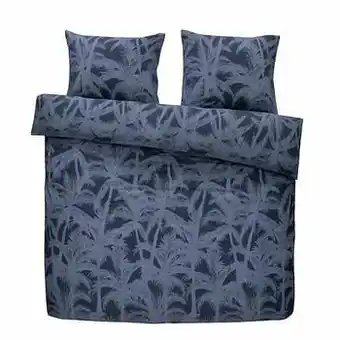 Leen Bakker Easy dekbedovertrek Mateo - blauw - 200x200 cm - Leen Bakker aanbieding