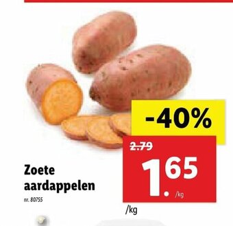 Lidl Zoete Aardappelen aanbieding