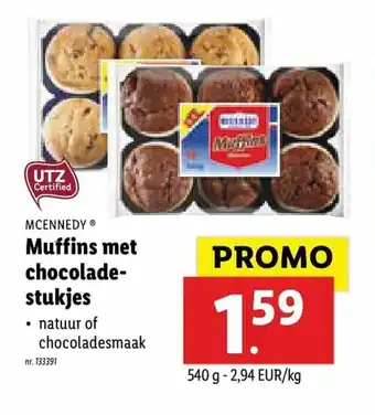 Muffins Met Chocoladestukjes 540g