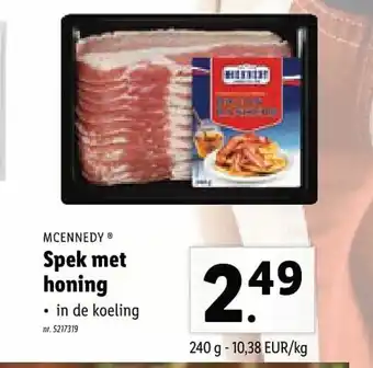Lidl Spek Met Honing 240g aanbieding