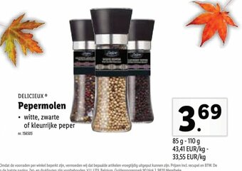 Lidl Pepermolen aanbieding