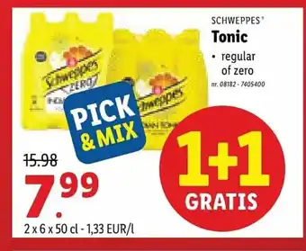 Lidl Tonic 2 x 6 x 50 cl aanbieding