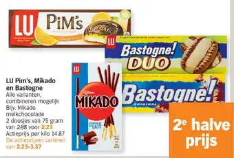 Albert Heijn LU Pim's, Mikado en Bastogne aanbieding