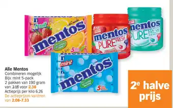 Albert Heijn Alle Mentos aanbieding