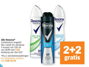 Albert Heijn Alle Rexona aanbieding