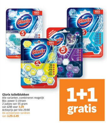 Albert Heijn Glorix toiletblokken aanbieding