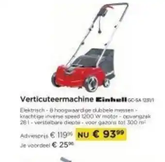 Verticuteermachine