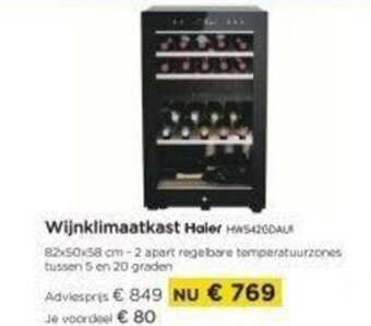 Wijnklimaatkast Haier
