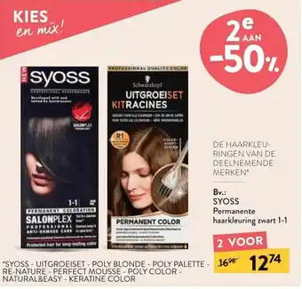 Syoss Permanente haarkleuring awart 1-1