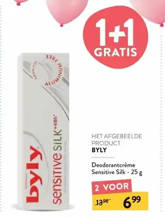 Di Deodorantcreme Sensitive Silk 25g aanbieding