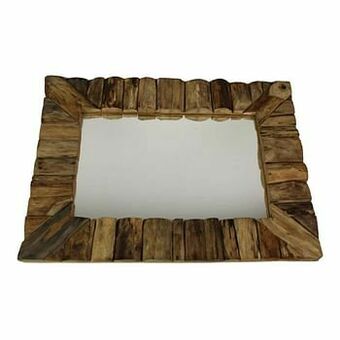 Leen Bakker HSM Collection spiegel rechthoek - naturel - Leen Bakker aanbieding