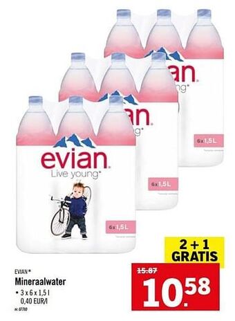 Lidl Mineraalwater aanbieding