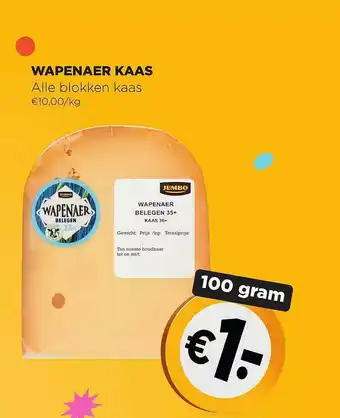 Jumbo Wapenaer Kaas aanbieding