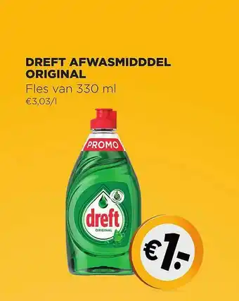 Jumbo Dreft Afwasmiddel Original aanbieding