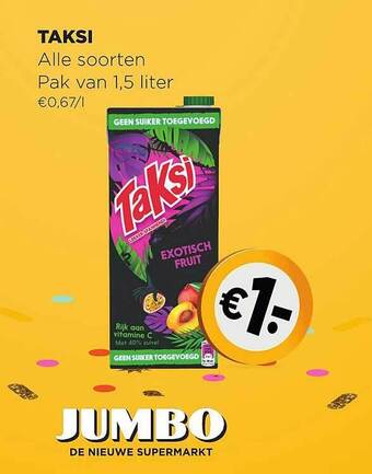 Jumbo Taksi aanbieding