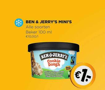 Jumbo Ben & Jerry's Mini's aanbieding
