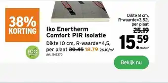 GAMMA Iko Enetherm Comfort Pir Isolatie aanbieding