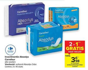 Hyper Carrefour Incontinentie Absodys Carrefour aanbieding