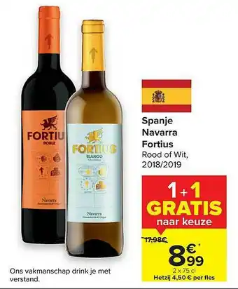 Hyper Carrefour Spanje Navarra Fortius aanbieding