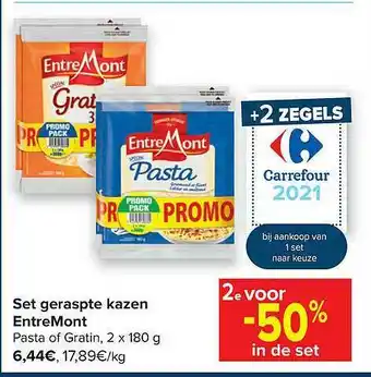 Hyper Carrefour Seet Geraspte Kazen Entremont aanbieding