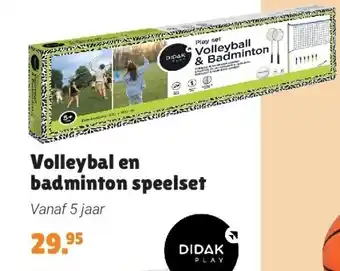 Europoint Volleybal en badminton speelset aanbieding