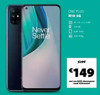 Base One plus n10 5g aanbieding