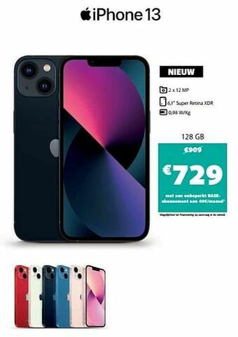 Base Apple iphone 13 128 gb aanbieding