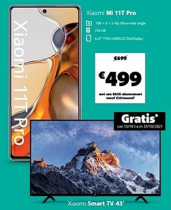 Base Xiaomi mi 11t pro aanbieding