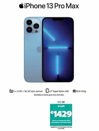Apple iphone 13 pro max 512 gb